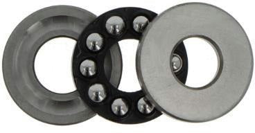 NACHI Axial-Rillenkugellager 51107 G, 35 x 52 x 12 mm, einseitig wirkend, Polyamidkäfig