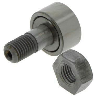 NTN Kurvenrolle KRV12 H/3AS, Innen-Ø 4 mm, Außen-Ø 12 mm, 20 mm breit, vollnadelig, mit Mutter und Schmiernippel