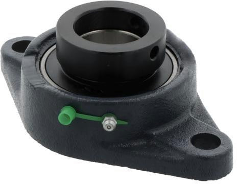 ZEN Flanschlager-Gehäuseeinheit UELFL208 40 mm oval – Grauguss, zweifache Dichtung