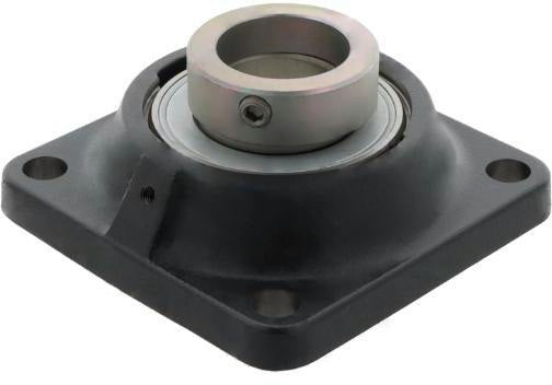 NKE Flanschlager-Gehäuseeinheit PCJ60 -N 60 mm viereckig mit Nut, Grauguss