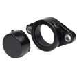 Flanschlagergehäuse TFL209 BLACK 85 mm oval von ZEN – Kunststoff, für durchgehende Welle
