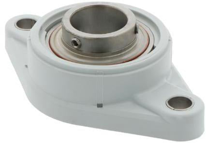 SKF Flanschlager-Gehäuseeinheit FYTWK25 YTH 25 mm oval – Mehrfachdichtung, Edelstahl