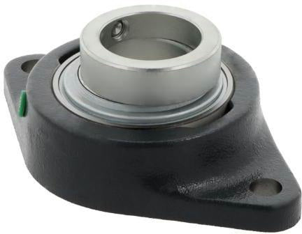 INA Flanschlager-Gehäuseeinheit RCJT55 55 mm oval Grauguss mit Exzenterspannring