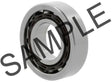 NKE Schrägkugellager 3308-B-2RS-TV-C3, 40 mm Innen-Ø, 90 mm Außen-Ø, zweireihig