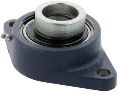 Flanschlager-Gehäuseeinheit EXFLE207 oval von SNR – Grauguss mit Exzenterspannring