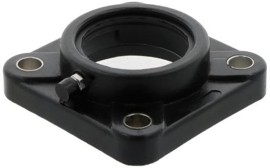 ZEN Flanschlagergehäuse TF210 BLACK 90 mm viereckig mit Schutzkappe