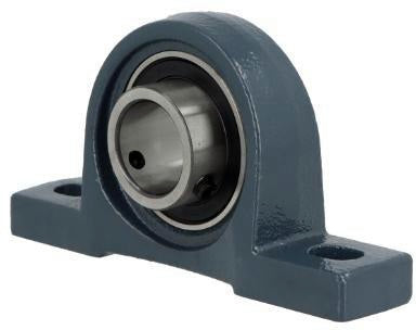 FYH Stehlager-Gehäuseeinheit UP000 10 mm mit Gewindestiften, leichte Reihe
