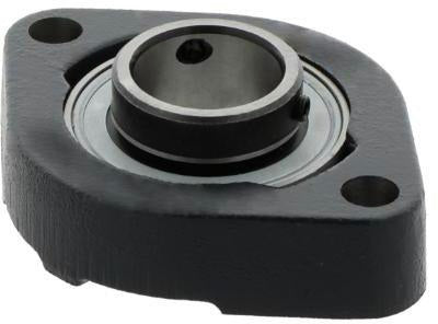 NKE Flanschlager-Gehäuseeinheit FLCTE25 25 mm oval Grauguss mit Exzenterspannring