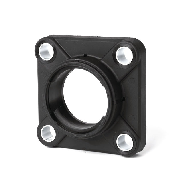 ZEN Flanschlagergehäuse TF207 –BLACK x viereckig, Kunststoff, mit Schutzkappe