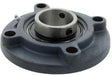 SKF Flanschlager-Gehäuseeinheit FYC65 TF 65 mm rund – Grauguss, 4-Loch, Schleuderscheiben-Dichtung