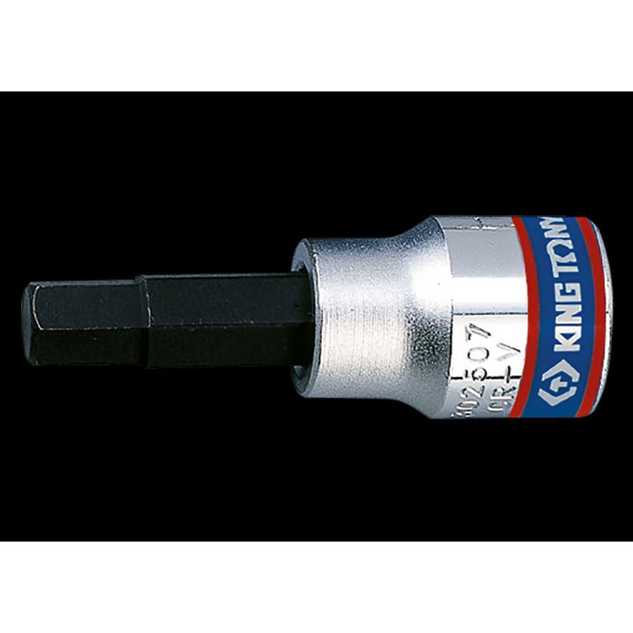 KING TONY Profi-Werkzeuge - 3/8" 6-Kant Bitsteckschlüssel, metrisch - N° 7 302507