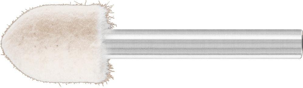 Filzpolierstift Zylinder 10x15 mm Schaft 6 mm von PFERD – mittlere Härte für exakte Formen
