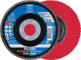 PFERD POLIFAN CO-COOL SG STEELOX Fächerscheibe Ø125 mm K60 konisch für INOX