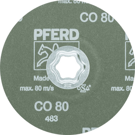 PFERD COMBICLICK Fiberscheibe CO Ø125 mm K36 Keramikkorn für Stahl, Guss, Aluminium