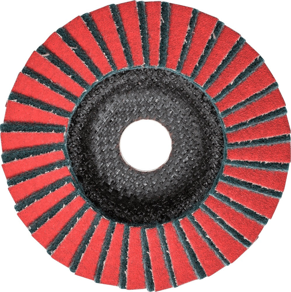 PFERD Fächerschleifscheibe Ø125 mm K120/240 CO-COOL Keramikkorn – 5 Stück
