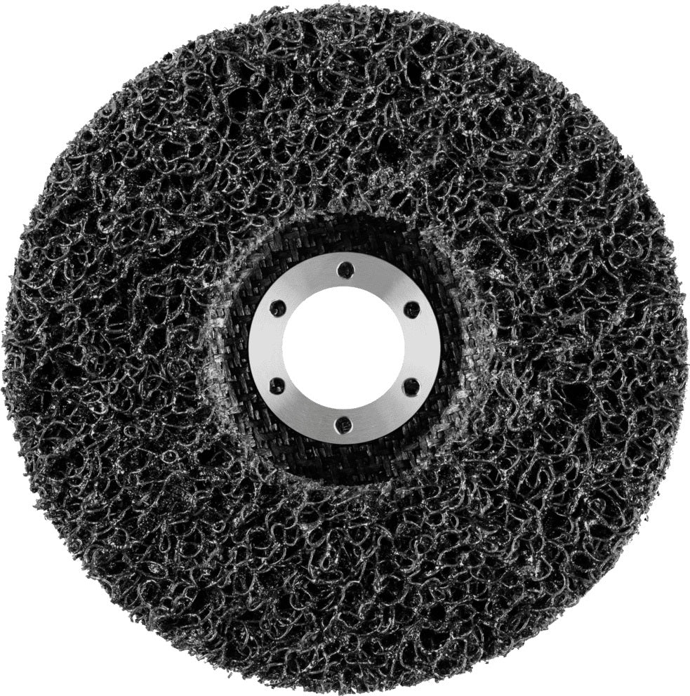 PFERD POLICLEAN Grobreinigungsscheibe Ø115x13 mm, Bohrung 22,23 mm – für Edelstahl, Stahl, ALU