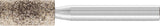 PFERD Schleifstift INOX D10xH20mm 6mm Edelkorund ADW 46 ZY – 10 Stück