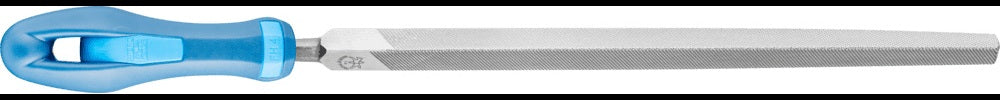 PFERD Werkstattfeile Dreikant DIN 7261, 200 mm, Hieb 1, 2K-Ergo-Heft