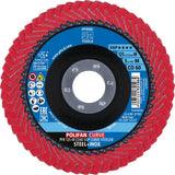PFERD POLIFAN CO SGP CURVE STEELOX Fächerscheibe Ø125 mm K60 für INOX/Stahl