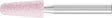 PFERD Schleifstift STEEL EDGE D10xH25mm 6mm Edelkorund AR 80 KE – 10 Stück
