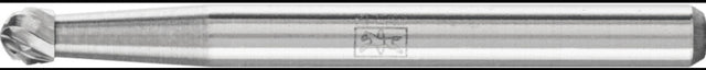 PFERD Kleinfrässtift Form F KUD 3 mm Hartmetall Verzahnung 3 PLUS