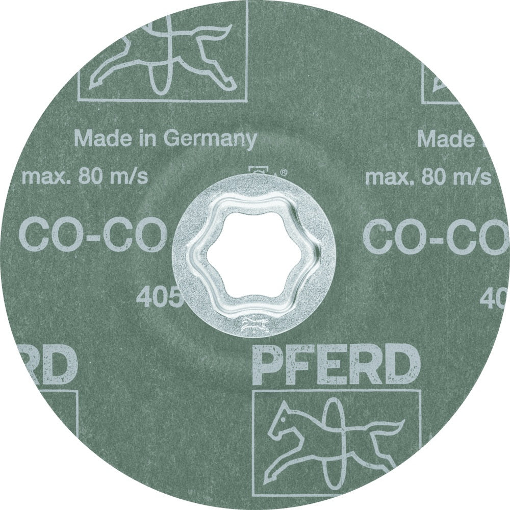 PFERD COMBICLICK CO-COOL Fiberscheibe Ø125 mm K36 Keramikkorn für INOX & Aluminium