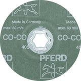 PFERD COMBICLICK CO-COOL Fiberscheibe Ø125 mm K36 Keramikkorn für INOX & Aluminium