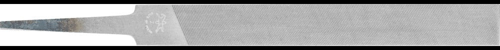 PFERD Werkstattfeile DIN 7261 L.100mm Q.12x2,5mm Hieb 1 Flachstumpf – Form A, für Stahl, Guss, Aluminium