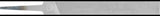 PFERD Werkstattfeile DIN 7261 L.100mm Q.12x2,5mm Hieb 1 Flachstumpf – Form A, für Stahl, Guss, Aluminium