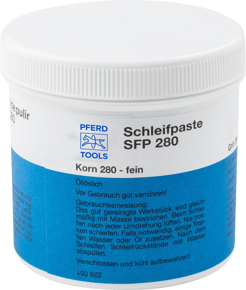 PFERD Schleifpaste SFP 280 mittel/fein K.90 – 250 g für Feinstschleifen und Polieren