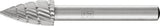 PFERD Frässtift SPK HSS Verzahnung 3, 6 mm Schaft, Kopflänge 18 mm