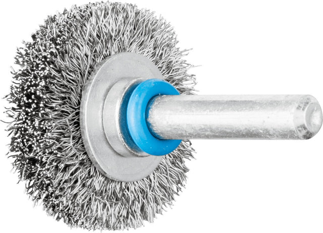 PFERD Rundbürste RBU 2004/6 INOX Ø 30 mm, Drahtstärke 0,2 mm, Schaft-Ø 6 mm – Edelstahlbürste für Reinigung und Entrostung