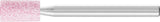 Schleifstift ZY STEEL D3xH6mm 3mm Edelkorund ADW 100 von PFERD TOOLS – 10 Stück