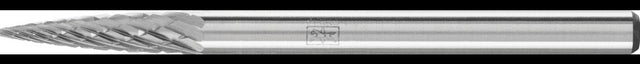 PFERD Kleinfrässtift Form K SPG 3 mm Hartmetall 3 PLUS Verzahnung