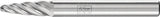 PFERD Frässtift RBF Hartmetall 6 mm Kopf-Ø 18 mm Schaft-Ø 6 mm Verzahnung 3 PLUS