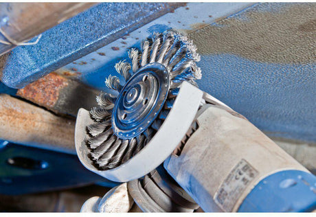 PFERD TOOLS Rundbürste RBG Ø115mm Stahldraht 0,5mm für Winkelschleifer – 12500 min-¹