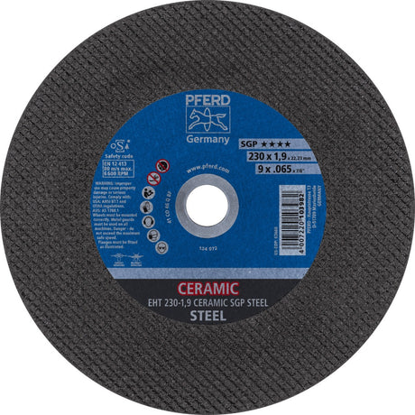 PFERD Trennscheibe Ceramic SGP Steel D125 x 1 mm, 25 Stück, für Stahl