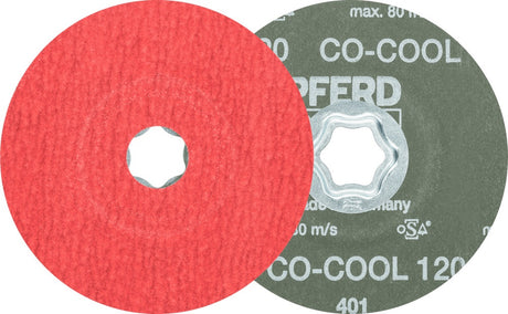 PFERD TOOLS COMBICLICK Fiberscheibe CO-COOL Ø115 mm K36 INOX/Alu Keramikkorn – 25 Stück