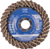 PFERD TOOLS Fächerscheibe POLIVLIES-CURVE PVL-R Ø125 mm K100 Korund A
