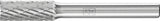 PFERD Hartmetall-Frässtift ZYAS Ø4 mm Kopflänge 13 mm Schaft-Ø 6 mm Verzahnung 3 PLUS