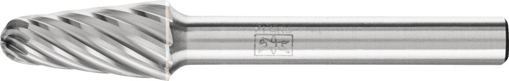PFERD Frässtift KEL 10 mm Kopf-Ø 20 mm Schaft-Ø 6 mm Hartmetall Verzahnung 3 PLUS