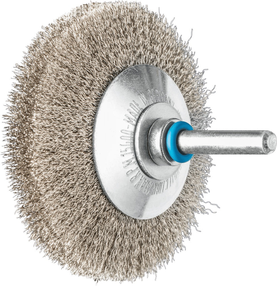 PFERD Kegelbürste KBU INOX Ø 70 mm, Edelstahldraht, 6 mm Schaft, 15000 min-¹