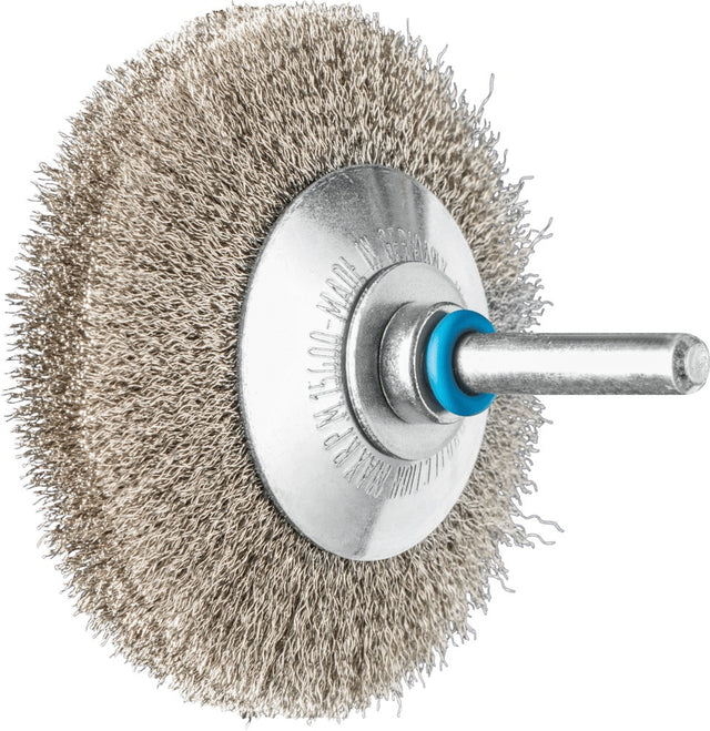 PFERD Kegelbürste KBU INOX Ø 70 mm, Edelstahldraht, 6 mm Schaft, 15000 min-¹