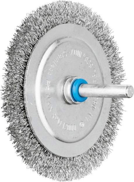 PFERD Rundbürste RBU 2004/6 INOX Ø 30 mm, Drahtstärke 0,2 mm, Schaft-Ø 6 mm – Edelstahlbürste für Reinigung und Entrostung