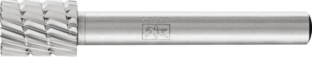 PFERD HSS-Frässtift ZYAS 6 mm Zylinderform mit Stirnverzahnung, Schaft-Ø 6 mm