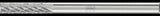 PFERD Kleinfrässtift Form ZYAS 2 mm Hartmetall mit 3 PLUS Verzahnung für präzises Fräsen