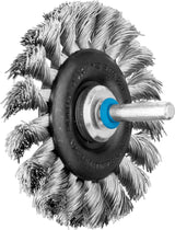 PFERD TOOLS Rundbürste RBG 7012/6 ST 0,35 – Gezopfte Drahtbürste Ø 76 mm für Schweißnahtbearbeitung