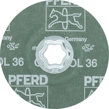 PFERD TOOLS COMBICLICK Fiberscheibe CO-COOL Ø115 mm K36 INOX/Alu Keramikkorn – 25 Stück