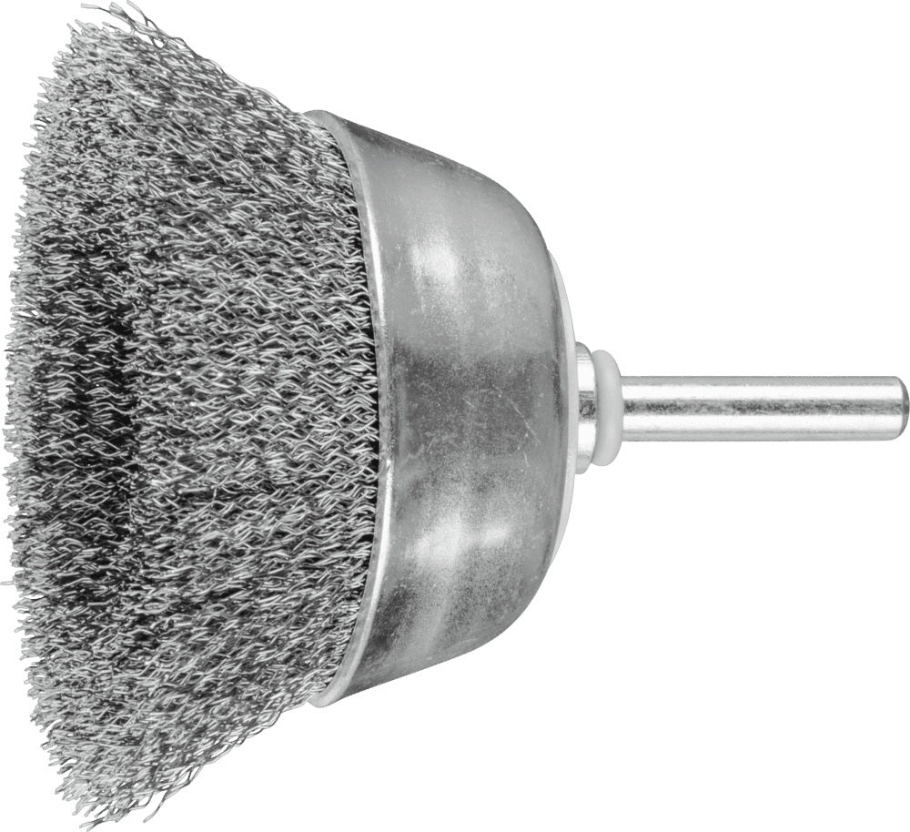 PFERD Topfbürste TBU Ø 50 mm Stahldraht 0,3 mm Schaft 6 mm für Bohrmaschine