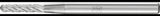 PFERD TOOLS Kleinfrässtift Form WRC Ø2 mm Kopf-L.10 mm Schaft-Ø3 mm Hartmetall Verzahnung 3 PLUS